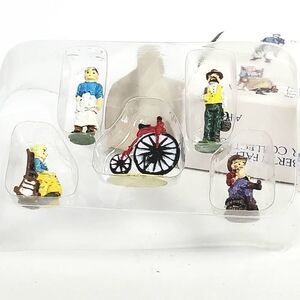 Liberty Falls Painted Pewter Miniature Bicycle Set